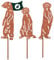 VERDOBA Erdmännchen Gartendeko Rost - Eisenfiguren Set mit Rostpatina - Gartenstecker Rost - Gartendeko Erdmännchen für Garten, Balkon & Terrasse