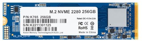 Qerwsdty M.2 NVMe Solid State Drive PCIe-Protokoll Gaming-Grade SSD, Schnelles Lesen und Schreiben, Stoß- und Stoßfest, 256G.