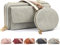 LEcylankEr Pochette Telephone Portable Petit Sac Bandouliere Femme en Cuir PU Sacoche Femme Bandoulière Sac Telephone Portable Femme avec Large Bandoulière Amovible et Poche à Monnaie (Gris)