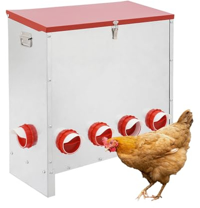 Futterautomat für Hühner, Hühner-Futterstation für Hühner, ideales Zubehör für Hühner, Rattenfest, Hühner-Futterstation