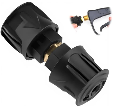 2 Pack High Pressure Quick-Fitting Adapter for Karcher M22 14mm Quick Connect Hose to Gun Adapter, Compatible with Karcher K2 K3 K4 K5 K6 K7 Pressure Washer, Female Fittings