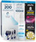 8 Piles puor Appareils Auditifs Taille 10 PR70 (Jaune) + 200 Lingettes Nettoyantes de Poche Udiclean + Spray Nettoyant avec Brosse Intégrée Udinett 100ml - Kit Essential Clean
