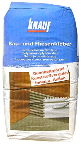 doitBau Fliesenkleber C1T – Dünnbettmörtel Keramikfliesen innen außen – haftstark wasserfest frostbeständig hohe Ergiebigkeit – 48 x 25 kg Palette 1200 kg Reichweite 8,7 m² je Sack