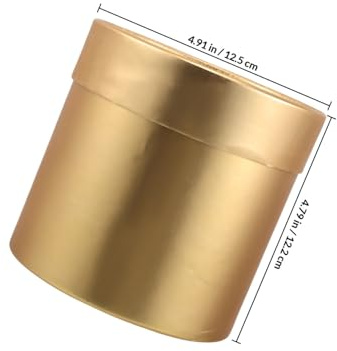 Cabilock und Vielseitiger Nutzung aus Papier Runde in Gold Farbe mit Tragbarem Dekorative Verpackung Farbe für Valentinstag Hochzeit und Blumensträuße