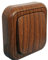 Electro DH Interruptor de Superficie 10A/250V 2 Vías Madera (Brown) Pulsador Manual IP44