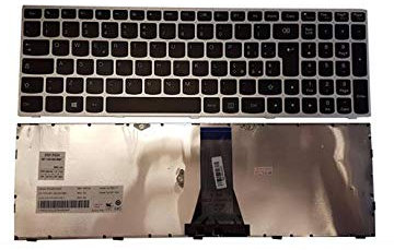 Pcprice Tastiera per Notebook Lenovo G50-30 G50-45 G50-70 G50-80 IDEAPAD Flex 2-15 Z50-70 Silver Frame