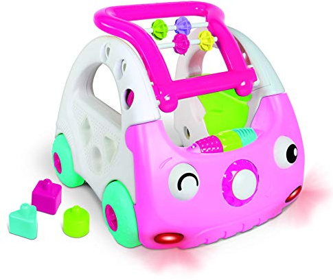 Infantino Sensory 3-in-1 Lauflernauto Rosa, rosa