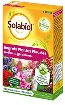 Engrais Géraniums et plantes fleuries 750g Solabiol