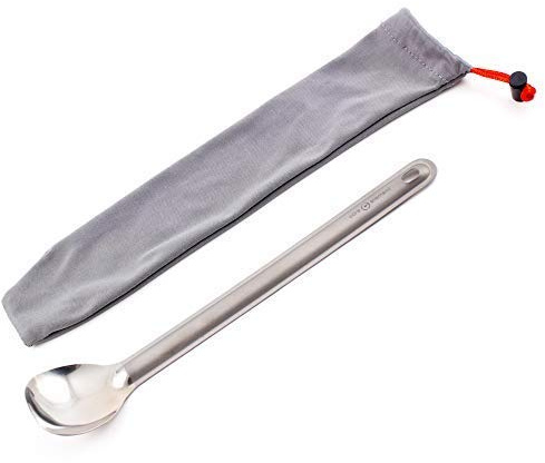 Core Element Titanium 8.5 Long Handle Spoon with Polished Bowl