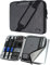 iCozzier 13-13.3 Zoll Griff Laptop Aktentasche Umhängetasche Elektronisches Zubehör Organizer Messenger Tragetasche mit Schultergurt - Grau