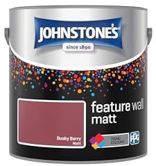 Johnstone's Feature Wall Matt Emulsion Paint - Dusky Berry 2.5L