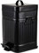 Bathroom Bin, Small Black Pedal Bin with Soft Close Lid, Retro Vintage Style Square Trash Bin Can for Bedroom, Living Room, Office, Glossy Black, 5L / 1.3 Gallon