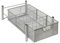 Amtido Mesh Cabinet Basket Organisers - Metal Storage Drawer - Sliding Rack with Dividers for Spice, Shower, Pantry Supplies - Kitchen, Bathroom, Undersink, Garage Shelving - Silver - Medium