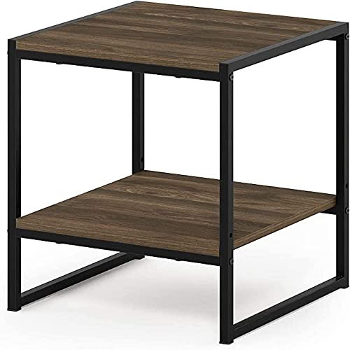 Furinno Camnus Table d'Appoint 2 Niveaux Modern Living, Noyer Columbia, Chêne, One Size