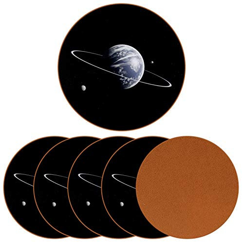 6 Stück Untersetzer für Getränke, Neptun-Planeten-Weltraum, Neptun Ringe, Urlaub, Tasse, Tasse, Untersetzer, Pad für Hauseinweihung, Bar Dekoration