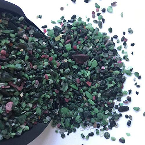 MCWJ 50g / 100g / 1000g Großhandel Natürliche 3-5mm rot und grün Quarz Kies Kies Stein Kristall Aquarium Garten Flowerpot Wohnkultur-1000 g