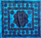 Poseidon Überwurf, groß, 220 x 240 cm, 100 % Baumwolle, Sofaüberwurf, Großes Halstuch, indisches Batik (hellblau)