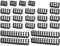 YINETTECH Kabelkamm 16 x Kabelkamm mit 8 Pins, 4 x Kabelkamm, 4 x Kabel, 4 x Kabel, 24 mm, Schwarz