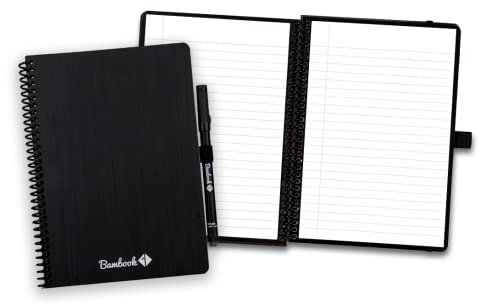 BAMBOOK Classic Notizbuch Original - A5 - Liniert, Wiederverwendbares Notizbuch, Notizblock, Reusable Notebook