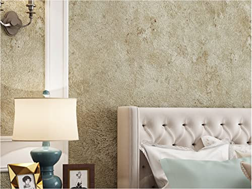 Retro-Gelb Vliestapete 9,5 m x 0,53 m Einfarbig Tapete Modernes Design Einfache Farbe Tapete für Flur Wohnzimmer Schlafzimmer Büro