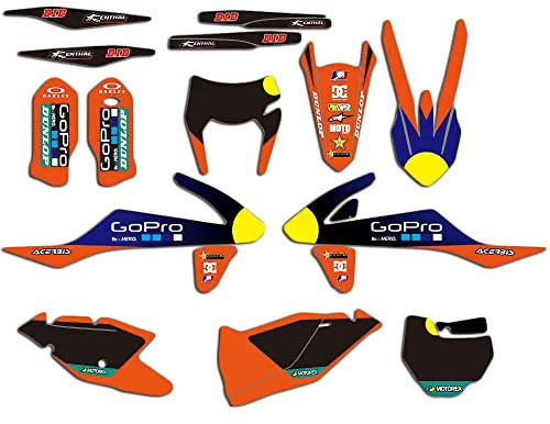 ENARUI Pegatinas Adhesivos Compatible con KTM 250 450 125 150 200 300 350 500 525 SXF SX XC XCF 2016 2017 2018 y KTM EXC EXCF XCW 2017 2018 2019