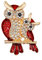 Mode Eule Brosche mit Strass Kristall Brosche Kleidung Ornament 1 Stück Durable and Attractive