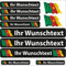 INDIGOS UG® Namensaufkleber Sticker - Flagge wehend - Land Kamerun - 13 Fahnenaufkleber - Aufkleber mit Namen & Wunschtext - Fahrrad - Auto - Motorrad - individuell personalisiert