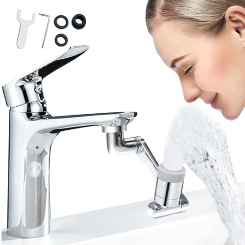 ZOLABI - Rubinetto Rotante 1080 Gradi - Il Rompigetto Rubinetto Bagno Con Rotazione Ad Ampio Angolo - L'aeratore Girevole E Snodabile In Ottone Per Il Tuo Lavabo - Per Diametri Filettati M20/22/24