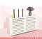 Router Schrank Weiss Wandhalterung Router Regal Wandmontage Small Corner Storage Shelf Wandmontierte Regale,F40x10x20cm