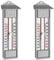 TFA Dostmann Analoges Maxima-Minima-Thermometer, 10.3014.14, wetterfest, für den Innen- oder Außenbereich, Temperatur, 23,2 cm hoch (Packung mit 2)