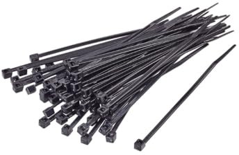 100 fascette stringitubo 2,5 x 100 mm, colore nero, serra flex Werckmann, nylon, fascette per cavi per uso domestico e professionale