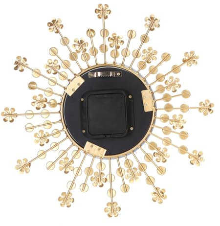 LIFKOME Goldene Wanduhr Wanduhren Moderne Wanduhr Kreative Wanduhr Hängende Uhr Wohnzimmer-wanduhr Diamant Schmiedeeisen Dekorative Wanduhr