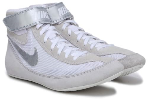 Nike SpeedSweep 7 - Scarpe da wrestling da uomo (366683-100, bianco/argento metallizzato/argento metallizzato), Bianco/Argento Metallico/Argento Metallizzato, 46 EU