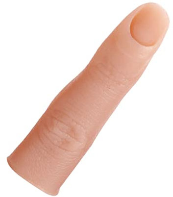 FRCOLOR Faux doigts d'entraînement en silicone pour la pratique du nail art et des ongles - Sangle de menton pliable