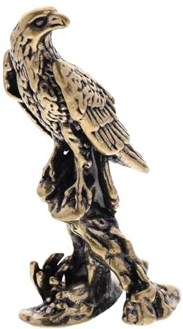 PRETYZOOM 2st Adler-Messing-Ornament Mini-Adler-Statue Desktop Messingdekor Tischvogel Desktop-dekor Handwerkliche Statue Aus Messing Adler Im Vintage-Stil Falken-Statue Dekoration Tier