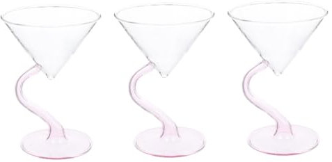 TOPBATHY 3 Pièces coupe à glace en verre coupes à glace mug cafe tasse de pudding petit verre tasse à granité coupes à dessert serveur de boissons Coupes de glace gâteau verre à cocktail