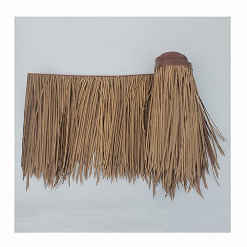 Simulation Thatch Palm Thatch Roll PE Künstliche Stroh Prävention Antiseptische Isolierung Dach Gras Scenic Pavillon Dekoration Stroh Fake Gras Thatch Roll Feuer (Größe: 0.5x1m/19.7x39.4inch)(Yellow f
