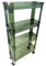 ANBLISSA Storage Trolley on Wheels 4-Tier Storage Cart. This Slim Rolling Trolly is the perfect organiser for Bathroom, Kitchen, Salon, Bedroom, Laundry Room.