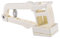 kesurpae Rebanador de ajo de Acero Inoxidable, triturador de Cocina, exprimidor de Jengibre, rebanador Manual Reutilizable para Ahorrar Trabajo, Beige