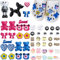 NINGYER 52 Stück Schuhanstecker, Schuh Charms für Clogs, DIY Abnehmbares Schuh Charme, Farbe Cartoon Schuh Charms für Kinder Jugendliche Erwachsene