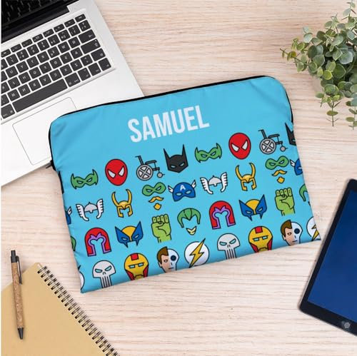 Wanapix | Housse pour Ordinateur Portable 13/14 Pouces | Housse pour Ordinateur | Motif Superheros