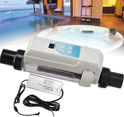 Hydravex Salzsystem Salzwasserchlorator, Chlorgenerator-Elektrolyseur Salzchlorinator Salzwassersystem für Pools Selbstreinigender Salzchlorgenerator für Schwimmbäder,12g/h