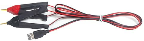 Kelvin USB-Testklemme mit 4 Drähten, 4-Draht-Testklemme zur genauen Messung des Batteriewiderstands