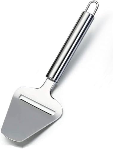 ZASAMIBA Premium Stainless Steel Cheese Slicer | Straight and Easy Grip Cheese Shaver for Thin and Even Slices | Durable Cheese Planer for Block Cheese | Ideal Kitchen Food Slicer