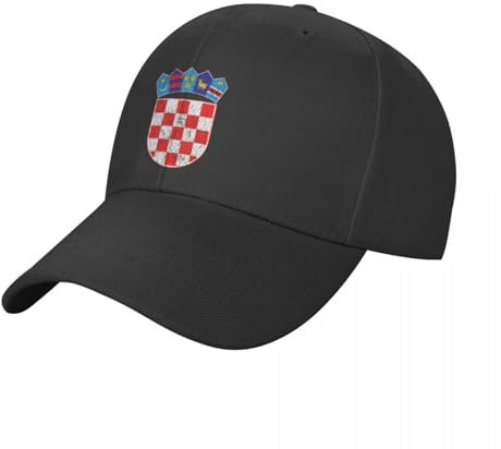 CWCMZDH Baseballmütze Basecap Vintage Kroatien Kroatische Flagge-Hrvatska Sahovnica Baseball Kappe Sonnenhut Für Kinder Golf Frau Hüte Männer