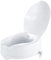 VEVOR Toilettensitzerhöhung Toilettenerhöhung 136 kg belastbar mit Toilettensitz & Doppelknopf, für Senioren Behinderte Patienten Schwangere Mediziner Weiß Universal Toilettensitzerhöhung