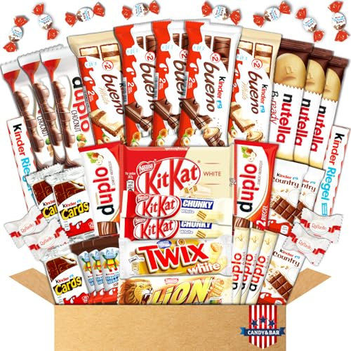 XL Schokoladen Big Box | Kinderschokolade | Schokoriegel | Nervennahrung | Schokolade | Geschenkbox | ausgefallenes Geschenk | Ausgewählter Mix | Candy & Bar ®