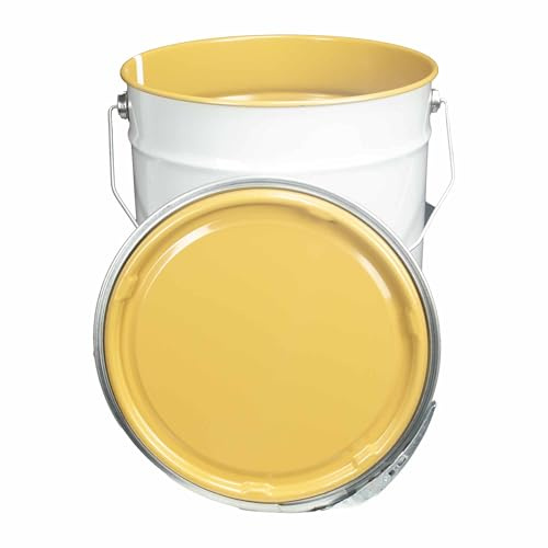 ITP Packaging 20 Litre Metal Pail Bucket Drum with Lid & Ring Closure | UN Approved, Lacquered Interior, Water Based Products
