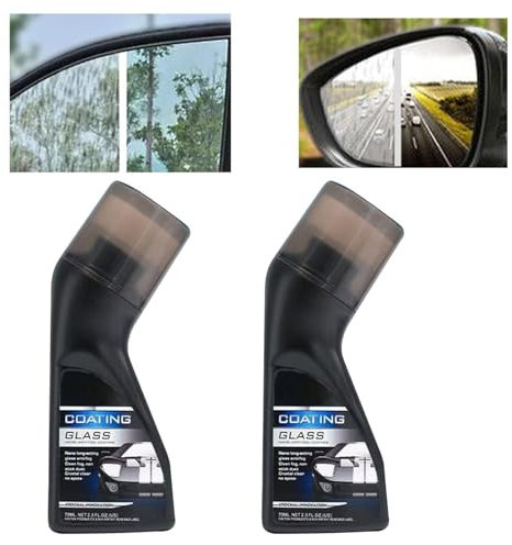 Aizuoni 2 Stück Anti Beschlag Spray Auto, Antibeschlagspray Auto 90 Ml, Scheibenwischwasser, Windschutzscheiben-Antibeschlagmittel | Sicheres Und Schonendes Autopflegegerät Für LKW, SUV, Wohnmobil,