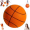 LXCJZY Silent Basketball, Upgrade Dribble Dream Silent Basketball, Foam Basketball Indoor Training Ball, Easy Grip Quiet Ball Practice Ball Feel, Quiet Bounce No Noise Basketball (Orange, NO.7)